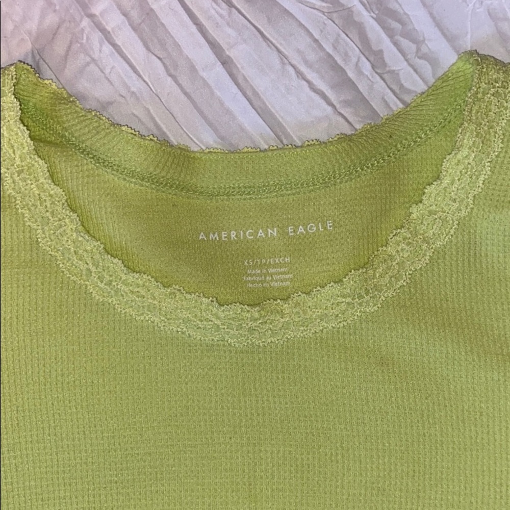 Crop neon long sleeve